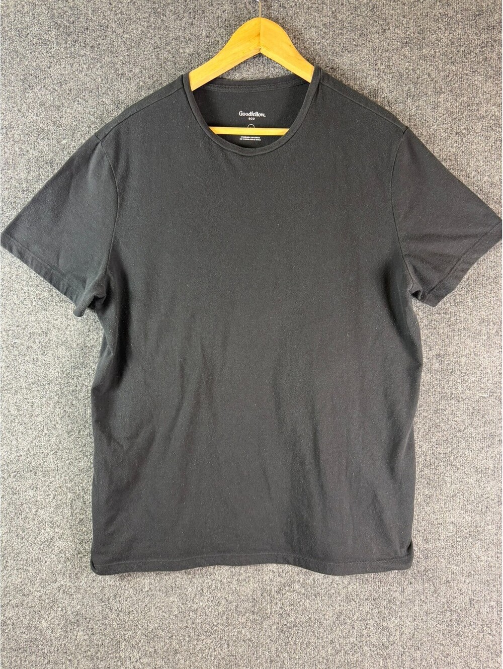 Goodfellow Co Lyndale Tee Mens Large Black Crew Neck Short Sleeve Shirt